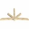 Ekena Millwork Alberta Rough Sawn Timber Gable Bracket, Douglas Fir, 108"W x 63"H x 6"D x 6"F, 14/12 Pitch GBW108X63X0606ALB00RDF - alternate 3
